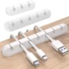 SOULWIT 3-Pack Silicone Cable Clips